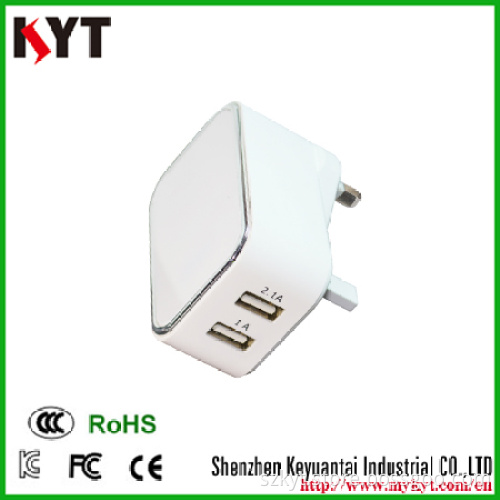 5V 4A mobile phone usb charger for huawei smart phone, TUV CB CE dual usb wall charger, portable phone charger for iphone 6s
